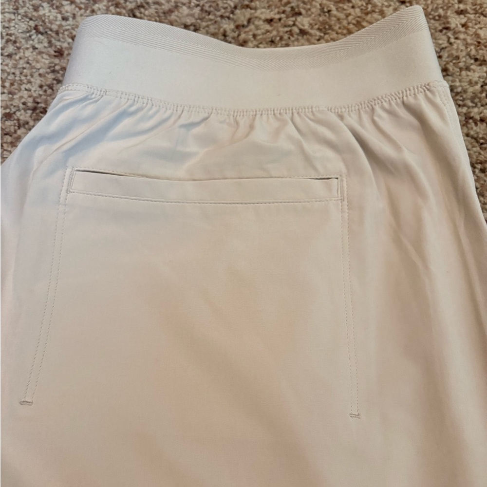 Athleta Wide Leg Light Khaki Brooklyn Pants - Picture 3 of 7